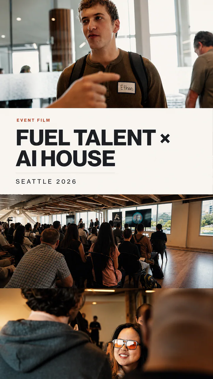 Poster frame for Fuel Talent at AI House